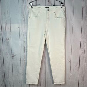 Universal Standard Size 12 Seine High Rise Skinny Jeans 27 Inch White NWT
